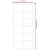 vidaXL Porte coulissante Verre ESG et aluminium 90x205 cm Noir