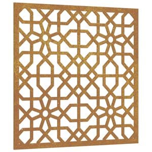 vidaXL Décoration murale jardin 55x55 cm acier corten design mauresque