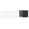 vidaXL Poulailler Anthracite 400x91x100 cm Acier galvanis&eacute;