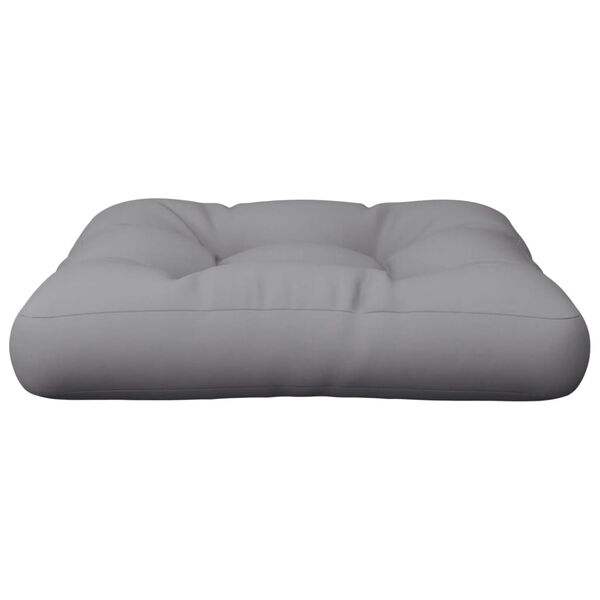 vidaXL Coussin de palette gris tissu