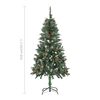 vidaXL Arbre de No&euml;l artificiel pr&eacute;-&eacute;clair&eacute;/boules pommes de pin 150cm