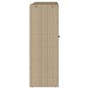 vidaXL Armoire de rangement avec &eacute;tag&egrave;re Beige 100 x 36 x 102 cm Rotin