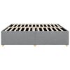 vidaXL Cadre de lit sans matelas gris clair tissu