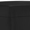 vidaXL Ensemble de canap&eacute;s 3 pcs avec coussins noir similicuir