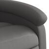 vidaXL Fauteuil de massage inclinable gris cuir véritable
