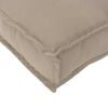vidaXL Ensemble de Canap&eacute;s Uni 2 pcs Taupe Bois d'Acacia Massif