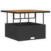 vidaXL Ensemble de salle &agrave; manger pour jardin Noir polyrotin