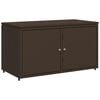 vidaXL Armoire de rangement jardin marron 110x55x60,5cm r&eacute;sine tress&eacute;e
