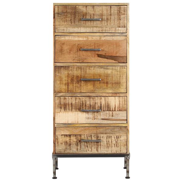vidaXL Coffre &agrave; tiroirs 45x35x106 cm Bois de manguier massif