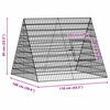 vidaXL Cage pour lapins Argent 215 x 100 x 85 cm Acier galvanis&eacute;