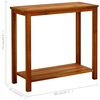 vidaXL Table console de jardin 80x35x75 cm Bois d'acacia solide