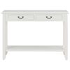 vidaXL Table console Blanc 110x35x80 cm Bois