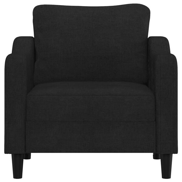 vidaXL Fauteuil Noir 60 cm Tissu