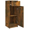 vidaXL Armoire de bain Ch&ecirc;ne fum&eacute; 32x34x90 cm Bois d'ing&eacute;nierie