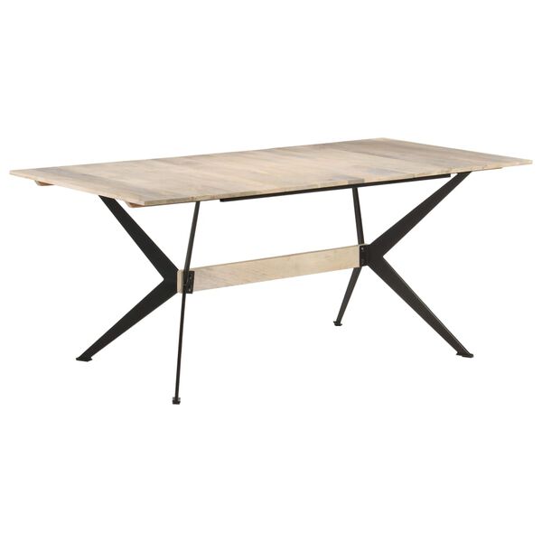 vidaXL Table à manger 180x90x76 cm Bois de manguier massif