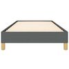 vidaXL Cadre de lit gris foncé 100x203 cm tissu