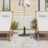vidaXL Socle de parasol Bronze 12 kg 48 cm Fonte