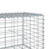 vidaXL Panier gabion avec couvercle 200x50x50 cm fer galvanis&eacute;