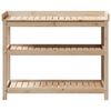 vidaXL Table de rempotage avec &eacute;tag&egrave;res 108x45x86,5 cm bois massif pin