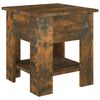 vidaXL Table basse Ch&ecirc;ne fum&eacute; 40x40x42 cm Bois d'ing&eacute;nierie