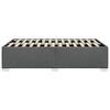 vidaXL Cadre de lit sans matelas gris foncé tissu