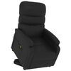 vidaXL Fauteuil de massage Noir Similicuir
