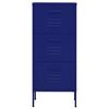 vidaXL Armoire de rangement Bleu marine 42,5x35x101,5 cm Acier