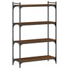 vidaXL Biblioth&egrave;que 4 niveaux ch&ecirc;ne marron 80x30x120cm bois ing&eacute;nierie