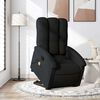 vidaXL Fauteuil inclinable de massage noir tissu