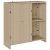 vidaXL Armoire de rangement avec &eacute;tag&egrave;re Beige 100 x 36 x 102 cm Rotin