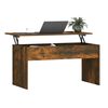 vidaXL Table basse Ch&ecirc;ne fum&eacute; 102x50,5x52,5 cm Bois d'ing&eacute;nierie