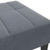 vidaXL Repose-pied gris foncé 77x55x31 cm velours