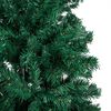 vidaXL Arbre de No&euml;l artificiel pr&eacute;-&eacute;clair&eacute; et branches &eacute;paisses vert