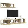vidaXL Meubles TV 3 pcs Ch&ecirc;ne sonoma Bois d'ing&eacute;nierie