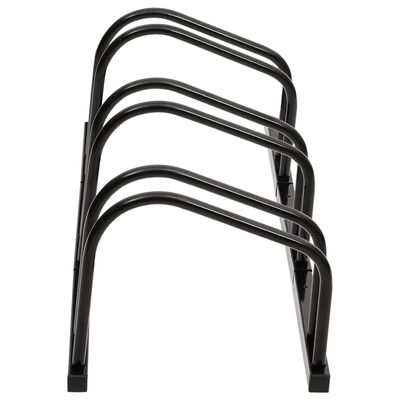 vidaXL Porte-vélos pour 3 vélos noir acier