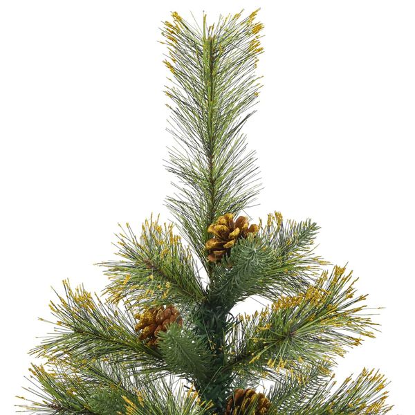 vidaXL Sapin de No&euml;l artificiel articul&eacute; avec pommes de pin 150 cm