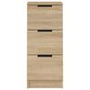 vidaXL Buffets 2 pcs Ch&ecirc;ne Sonoma 30x30x70 cm Bois d'ing&eacute;nierie