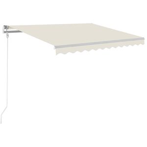 vidaXL Auvent rétractable automatique 300x250 cm crème
