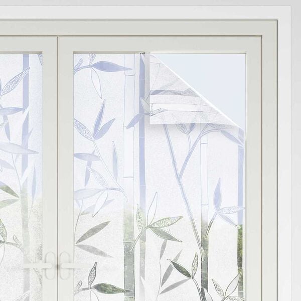 vidaXL Film de fen&ecirc;tre statique Motif bambou 60 x 500 cm PVC