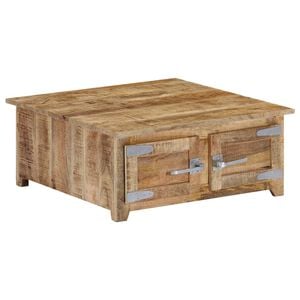 vidaXL Table basse 70x70x30 cm Bois de manguier solide