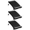 vidaXL Panneaux de chauffage solaire de piscine courbés 3pcs 72,5x46cm