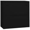 vidaXL Armoire de bureau Noir 90x40x90 cm Acier