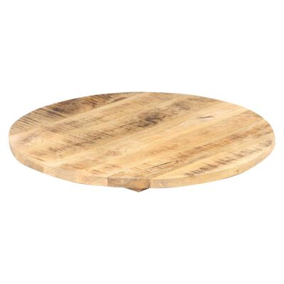 vidaXL Dessus de table Ø60x(2,5-2,7) cm bois de manguier massif