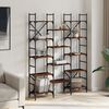 vidaXL Biblioth&egrave;que ch&ecirc;ne fum&eacute; 127,5x28,5x172,5 cm bois d'ing&eacute;nierie