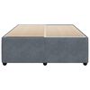 vidaXL Cadre de lit sans matelas gris fonc&eacute; queen velours