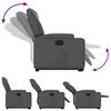 vidaXL Fauteuil inclinable &eacute;lectrique gris similicuir
