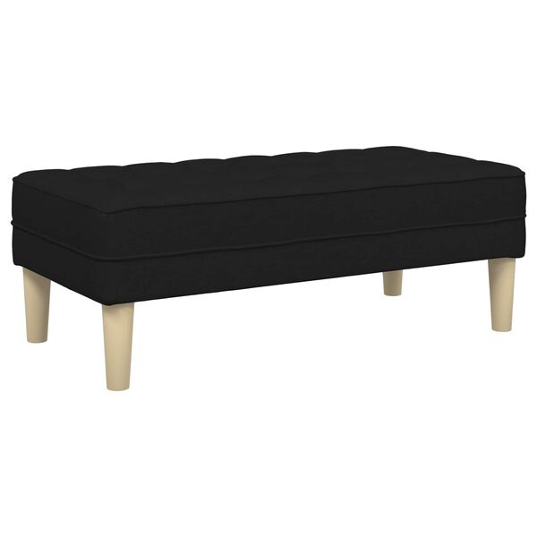 vidaXL Ensemble de Canap&eacute;s 2 pcs Noir 173 x 131 x 67 cm tissu