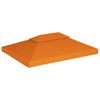 vidaXL Recouvrement de remplacement d'auvent 310 g/m&sup2; Orange 3x4 m