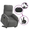 vidaXL Fauteuil inclinable de massage électrique gris foncé