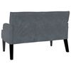 vidaXL Banc Chesterfield Gris foncé 112 x 65.5 x 75 cm Velours